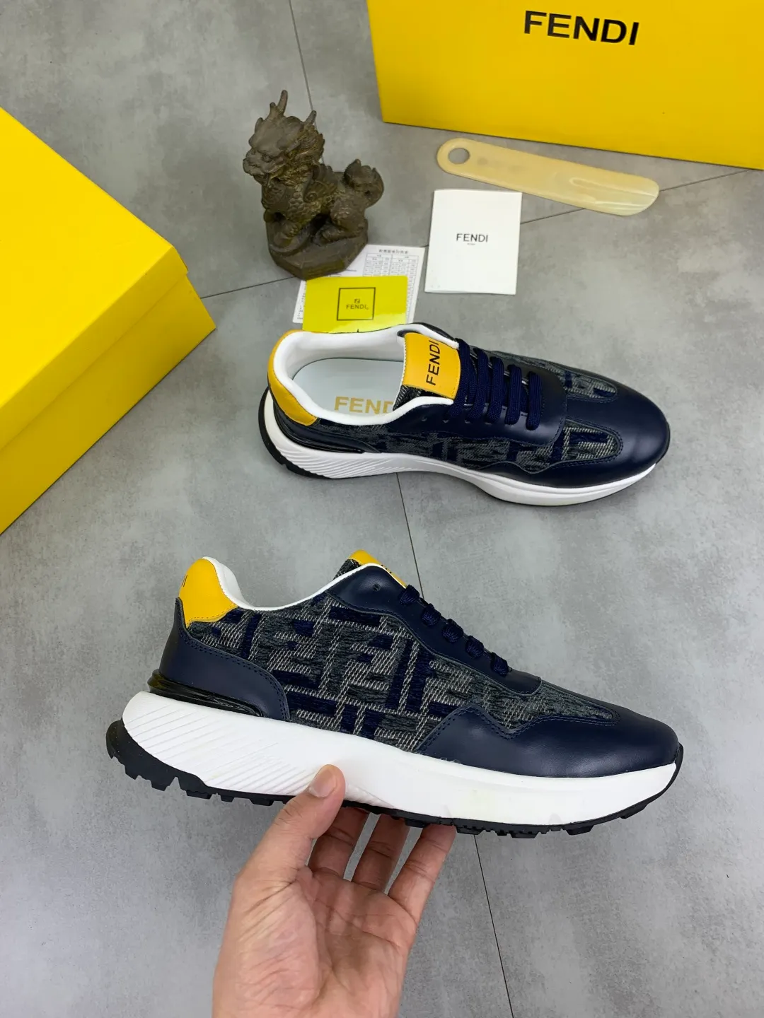 ​Men's shoes 💰P460 💰[New style] little monster 🆘 New FENDI (Fendi) new style 🕶️🕶️Simple routing effect, showing an elegant and cool driving shoe 🎬Using imported calfskin + first-layer pigskin lining🐂Excellent material🎬Detailed workmanship 🤗Comfortable foot feel➰➰. ​Pair it with any outfit to show your taste and temperament, low-key luxury ♻️Design ​simple and elegant ​noble and fashionable 🍃​Very loved and favored by trendy men 💓❤️size: 38-44 2️⃣colors available